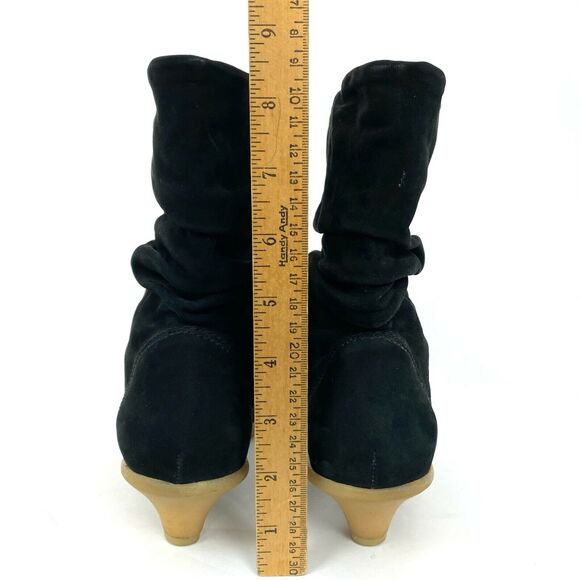 Vince Camuto Booties 6 36 Ankle Boots Black Suede Leather BCBGMaxazria - Picture 5 of 11